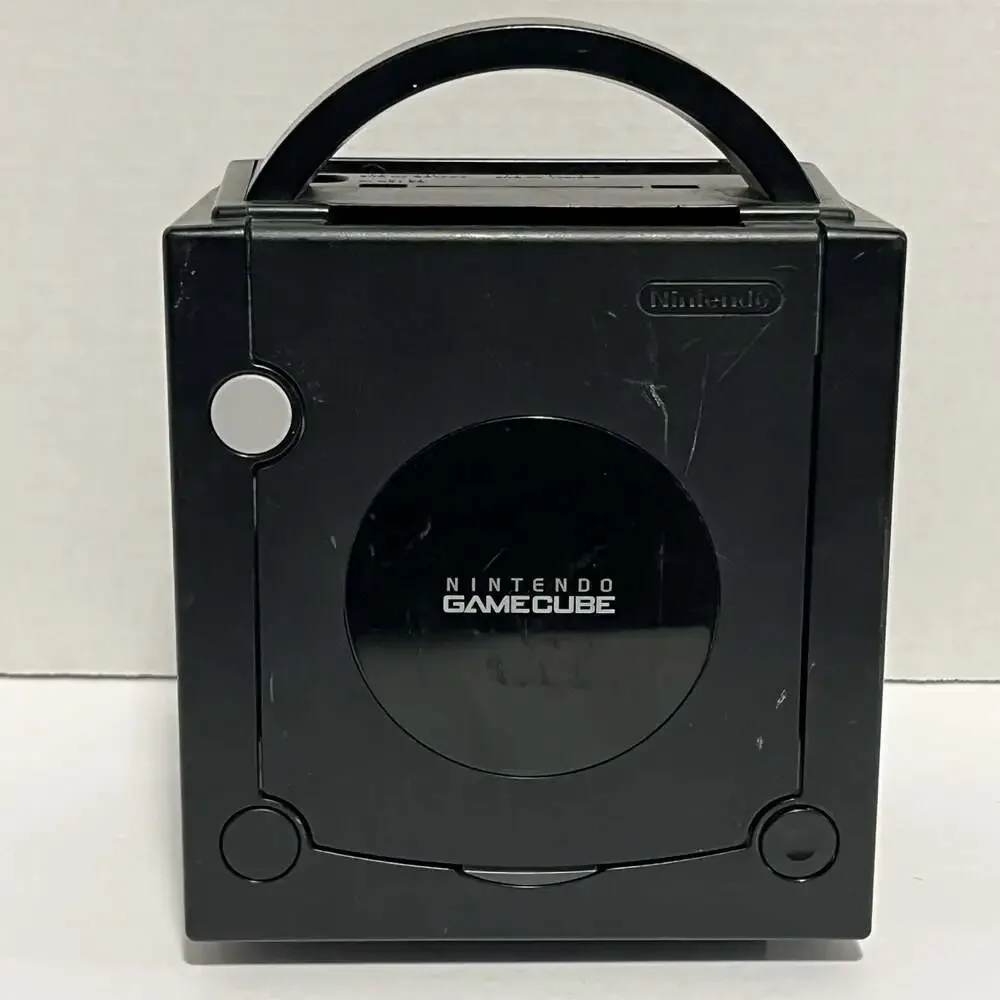 Nintendo GameCube DOL-001 Black Console Turn on Won’t Read Discs
